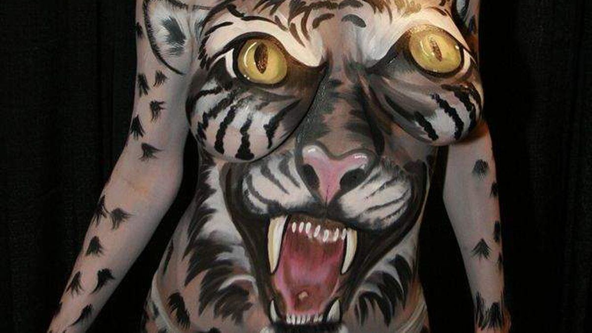 charlene mertz add nude body paint in public photo